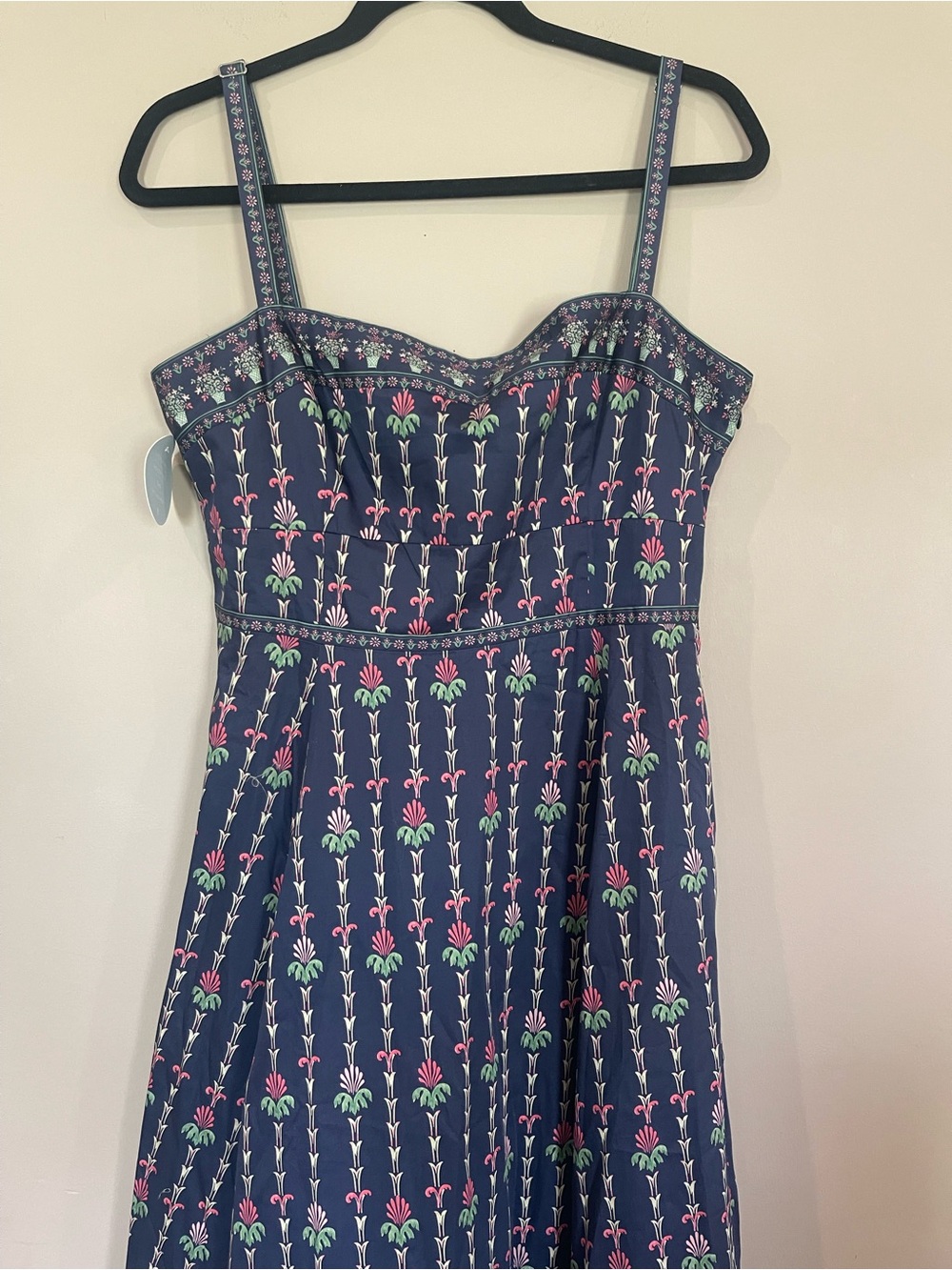 Hill House NWT Navy Margot Dress in Trailing Fern - Picture 5 of 12